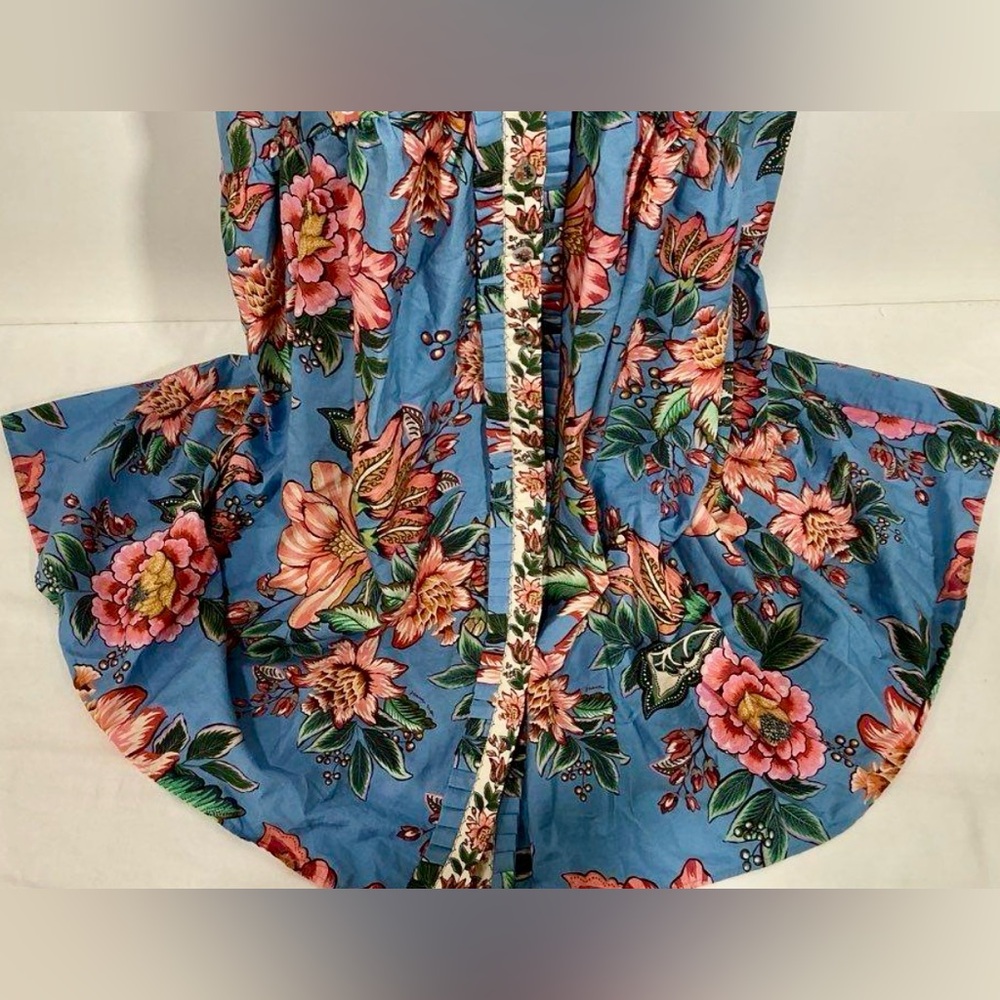 FARM Rio Wonderful Bouquet Blue Sleeveless Maxi Dress NWT Size S ($285 retail) - Picture 4 of 13